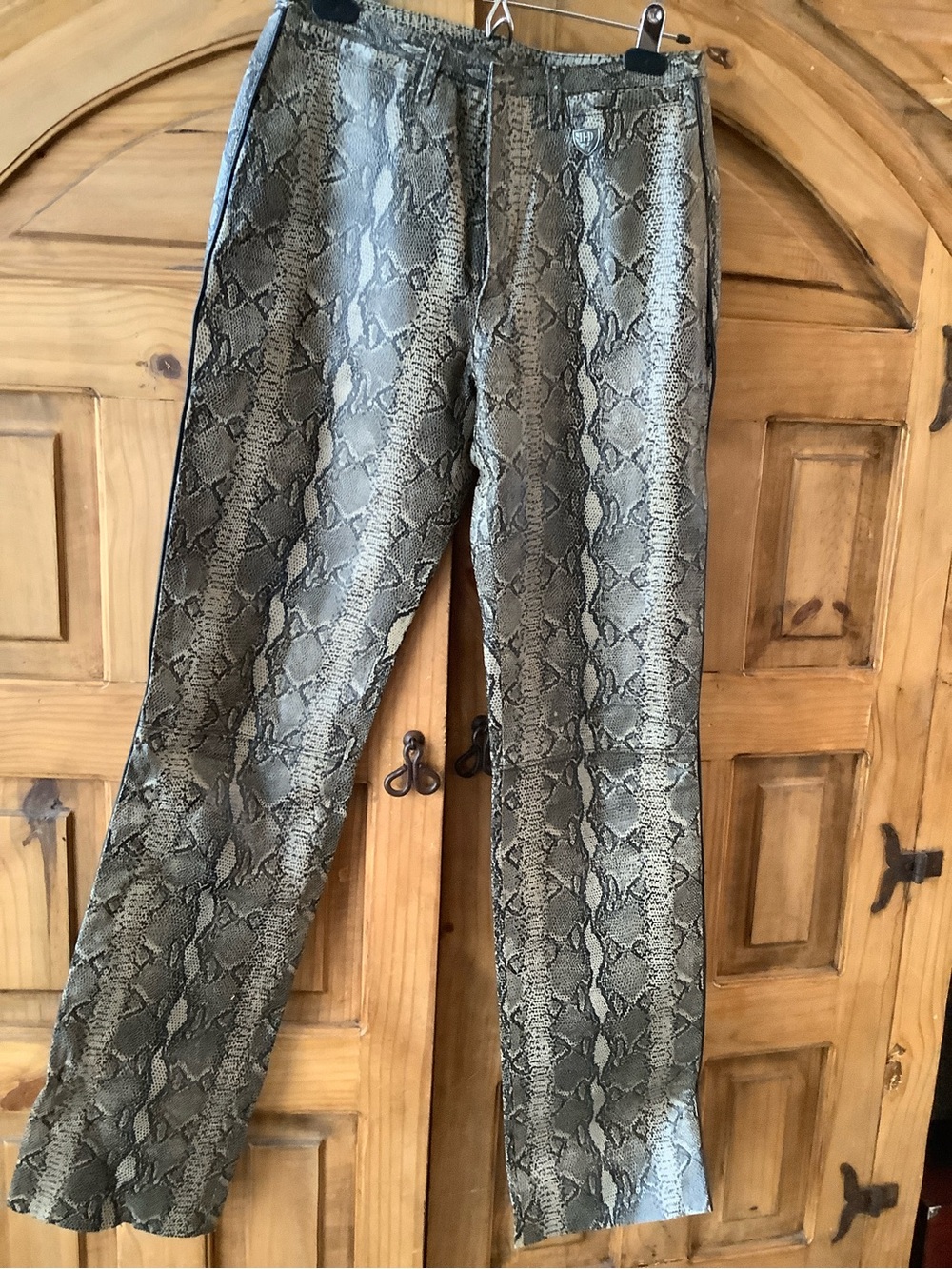 Harley-Davidson women’s leather Snake-Print Pants